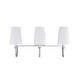 preview thumbnail 6 of 10, Cameron 3-Light Bathroom Vanity Light (24" W x 12"H) Polished Nickel