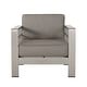 preview thumbnail 5 of 41, Christopher Knight Home Cape Coral Outdoor Aluminum Club Chair with Optional Sunbrella Cushions