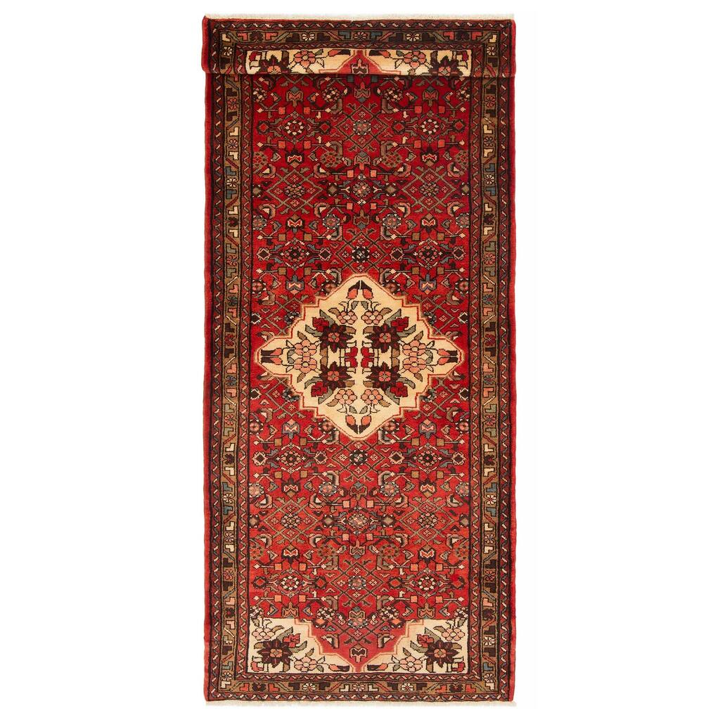 ECARPETGALLERY Hand-knotted Andelz Red Wool Rug - 3'7 x 9'2