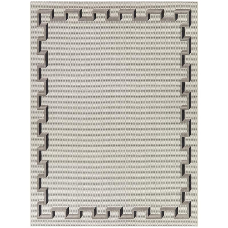 Samina Transitional Border Indoor/Outdoor Area Rug