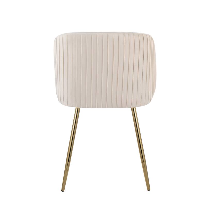 Silver Orchid Harding Pleated Chair - Set of 2