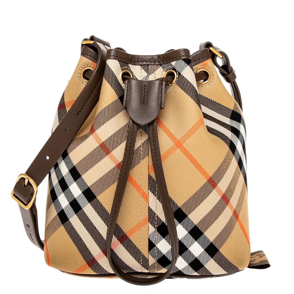 Burberry Check Mini Bucket Bag