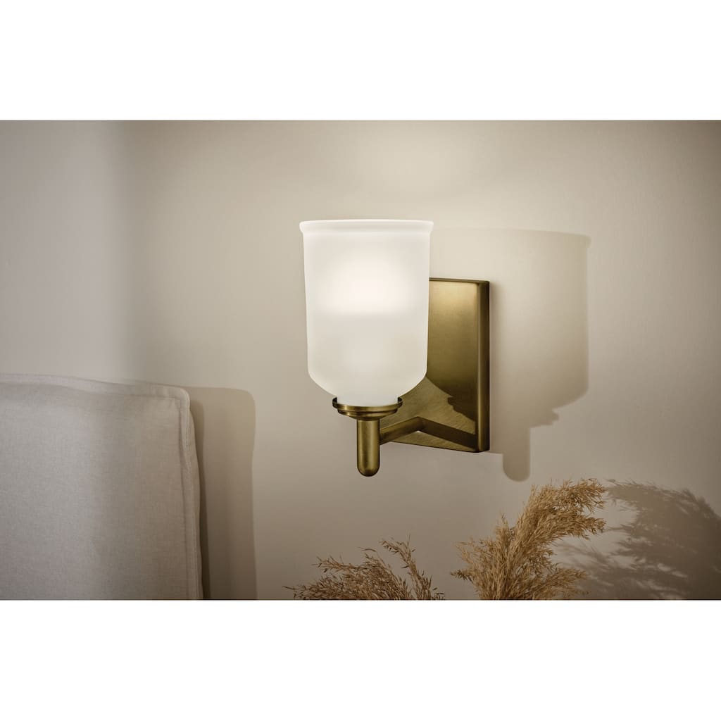 Kichler Lighting Shailene 1-Light Natural Brass Indoor Wall Sconce - 8.25