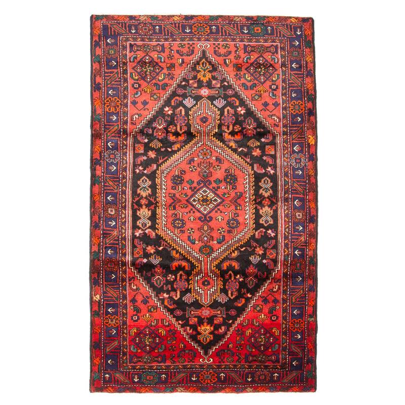 ECARPETGALLERY Hand-knotted Anadol Black Wool Rug - 4'7 x 7'10