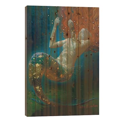 Swing Print On Wood by Victor Nizovtsev - Multi-Color