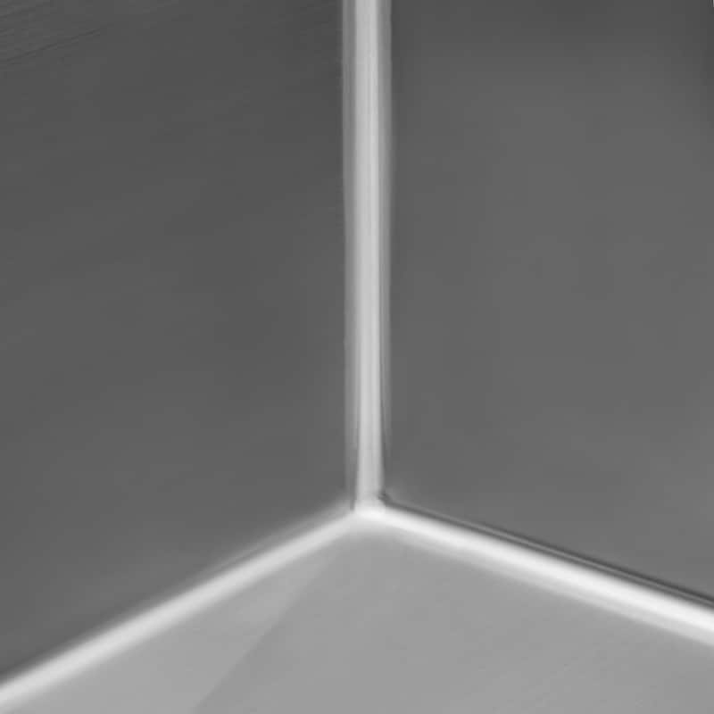 Ruvati 33 x 22 inch Drop-in 50/50 Double Bowl Tight Radius 16 Gauge Topmount Stainless Steel Kitchen Sink - RVH8051 - 8' x 11'