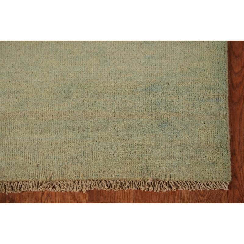 Gabbeh Modern Rug Handmade Solid Wool Carpet - 3'4" x 4'10"