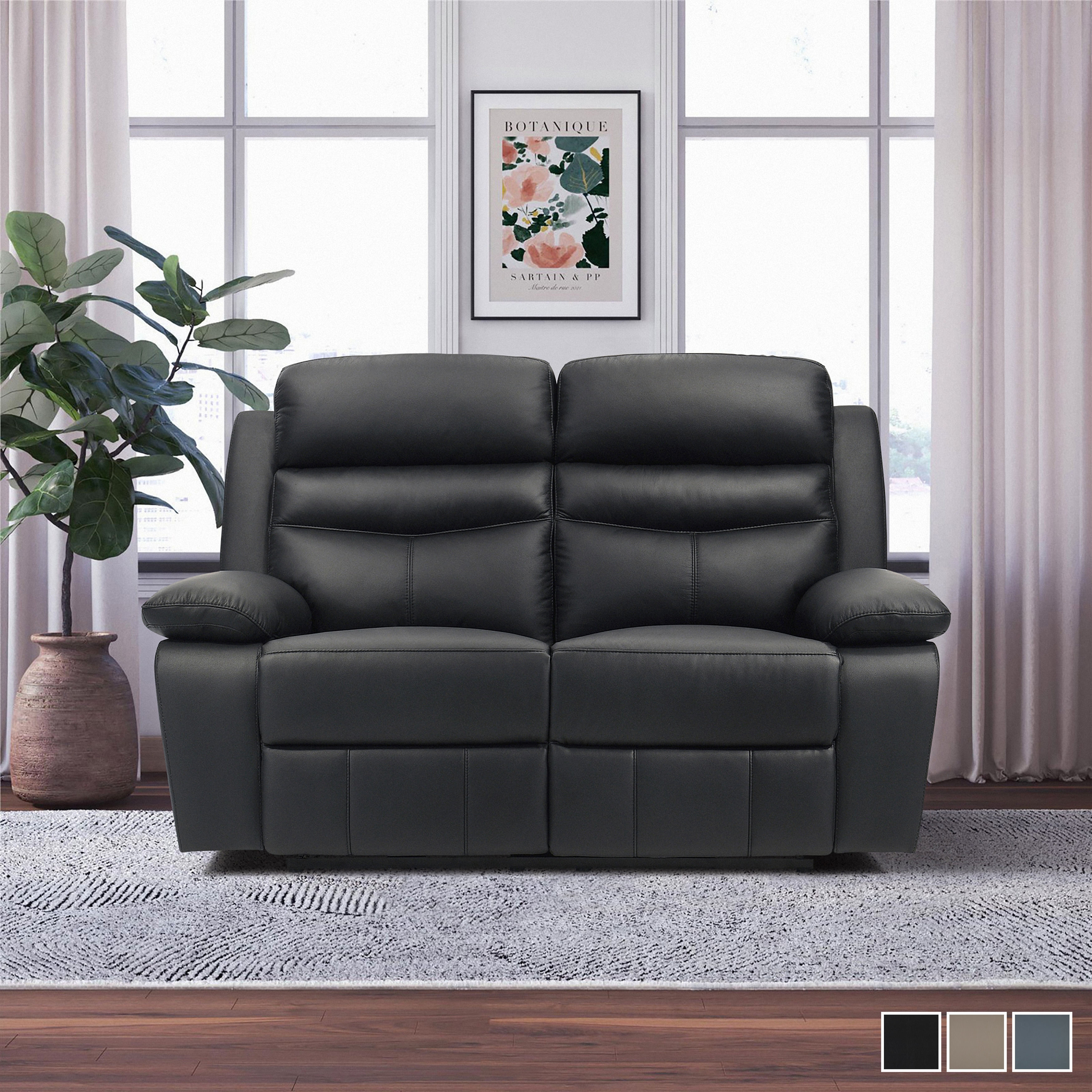 Fremont & Park Fremont & Park Peperomia Power Reclining Leather Loveseat