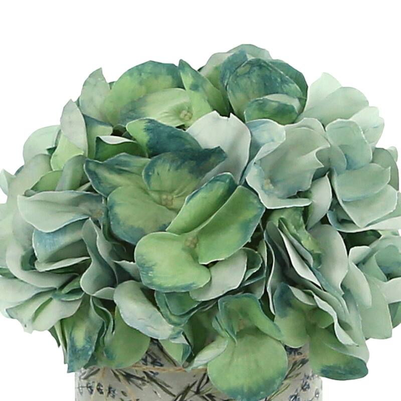Hydrangea Arrangement in a Glass Vase