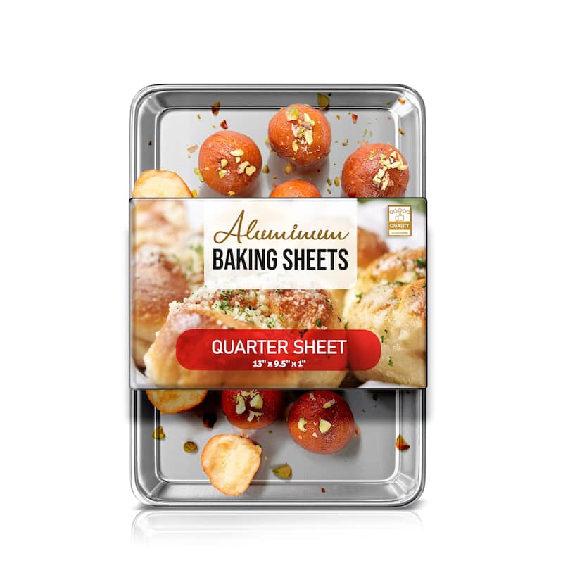 JoyTable Aluminum Steel Non-stick Baking Sheet/Cookie Sheet Set - Quarter Sheet Pan - 1 Piece