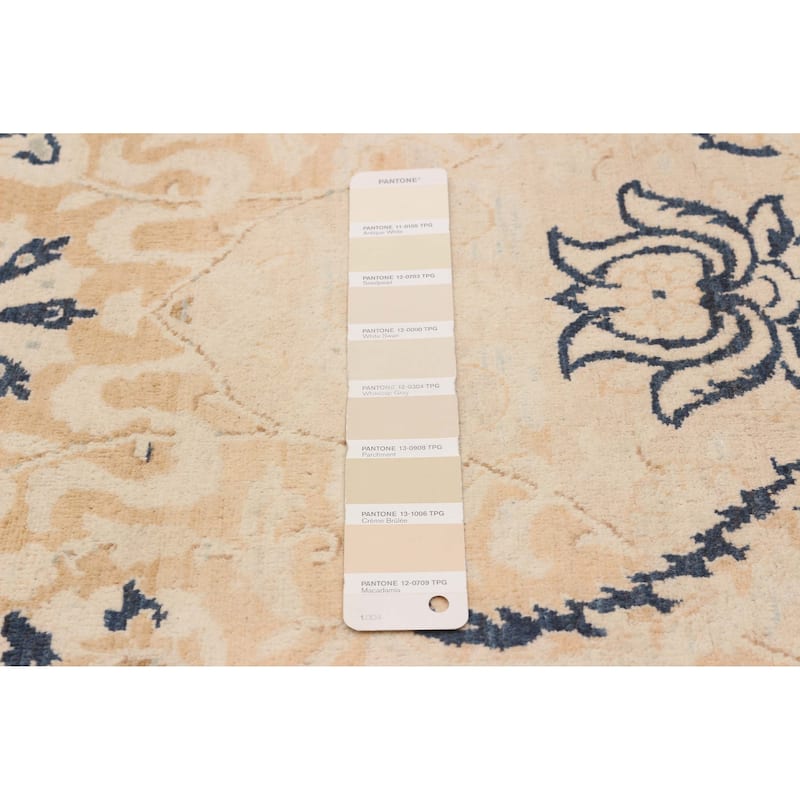 ECARPETGALLERY Hand-knotted Peshawar Finest Ivory Wool Rug - 8'11 x 11'10