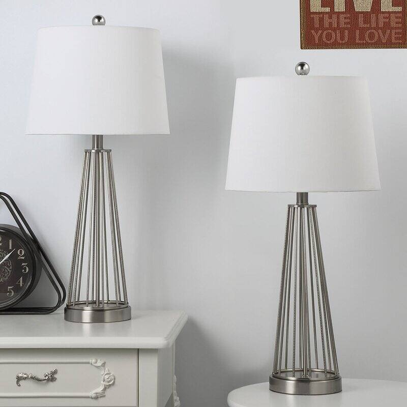 27" Metal Table Lamp Set (Set of 2)