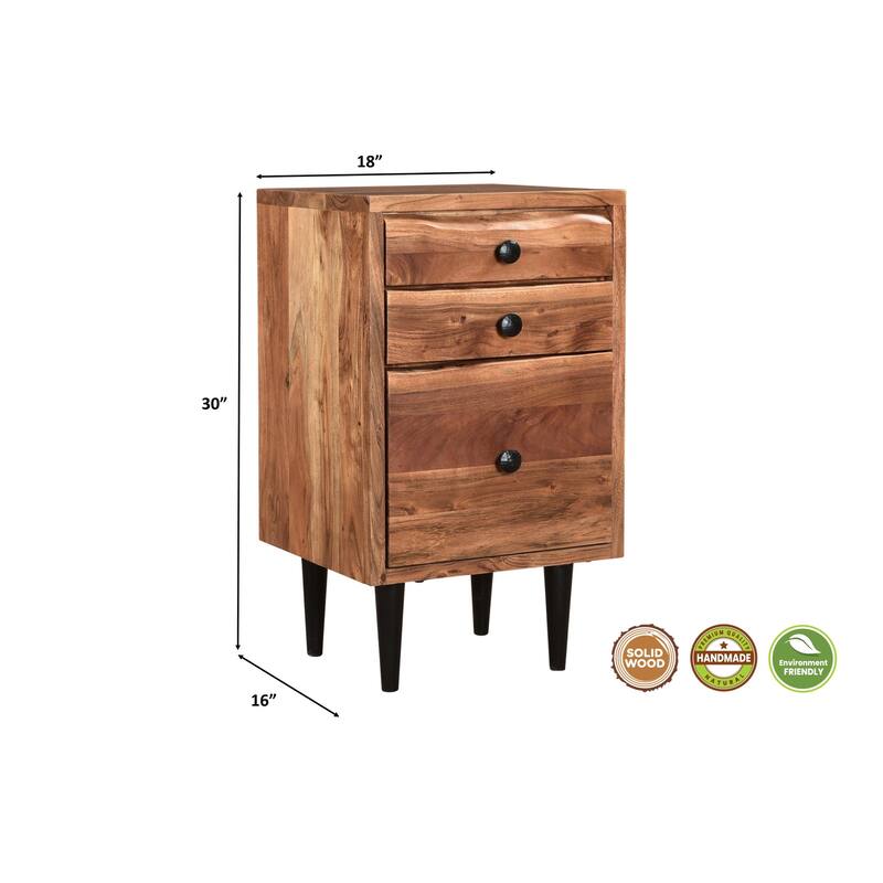 Sienna 2-piece Live Edge Solid Wood Desk Set