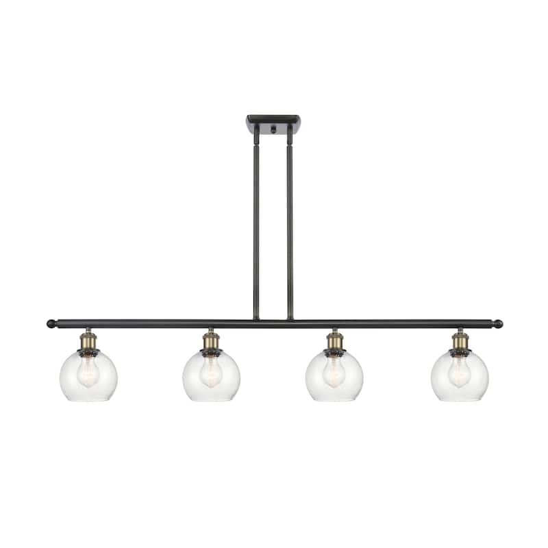 Innovations Lighting 516-4I-10-48 Athens Linear Athens 4 Light 48" - Black Antique Brass / Seedy