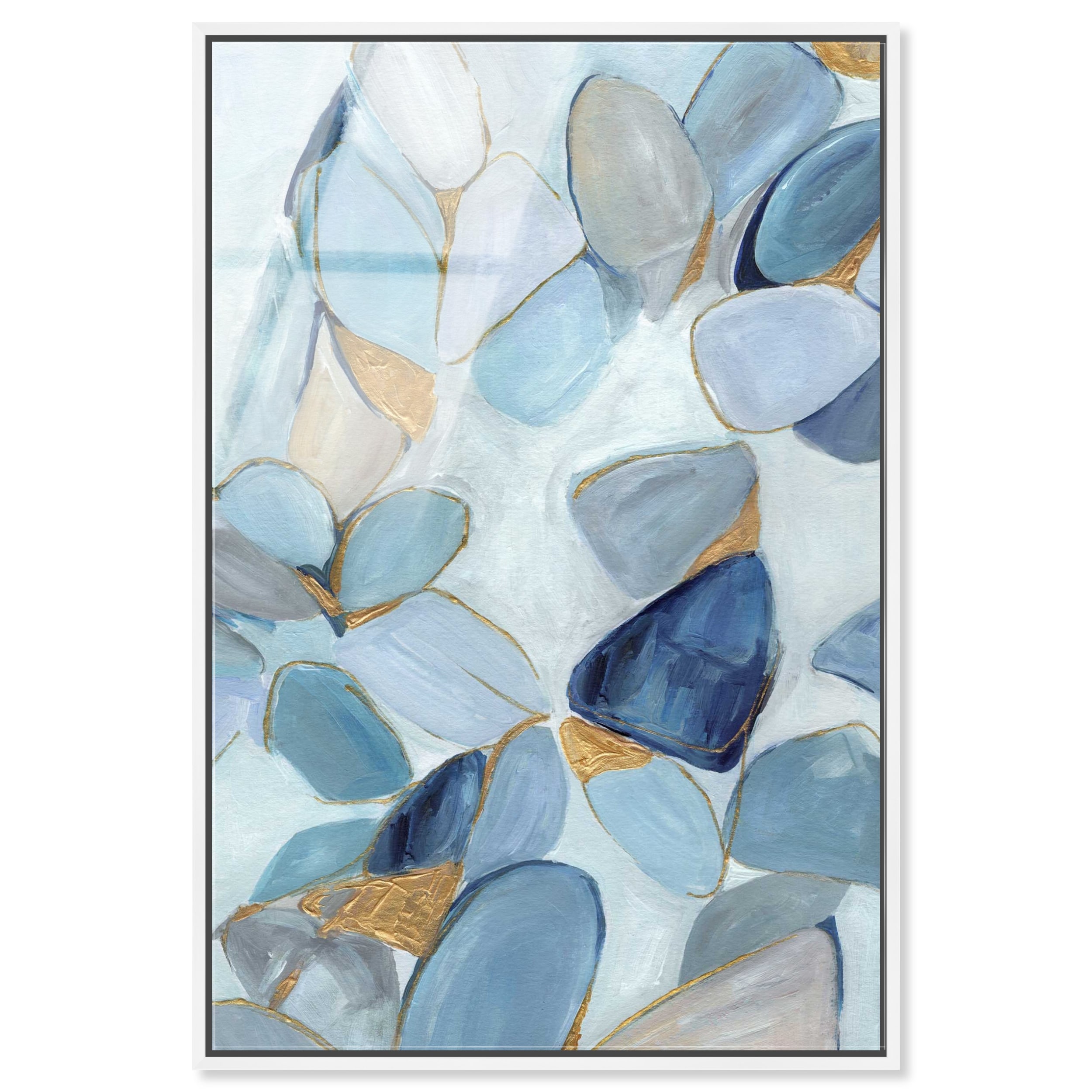Blue Serenity I Ira Colmeva Abstract Oversized Acrylic Print by Art Remedy