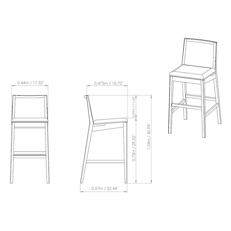 Urbia Nardia Cane Bar Stool