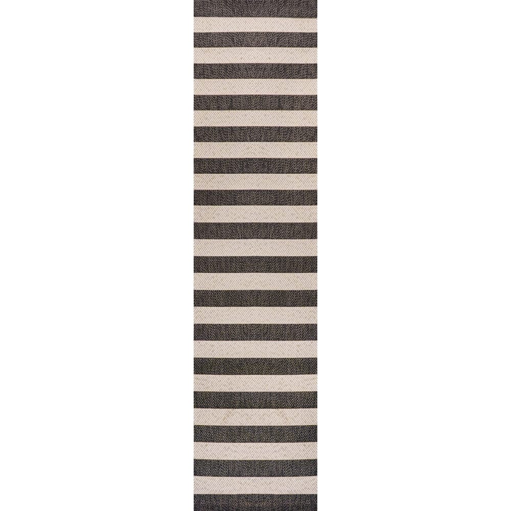 JONATHAN Y Vinales Two-Tone Wide Stripe Indoor/Outdoor Area Rug