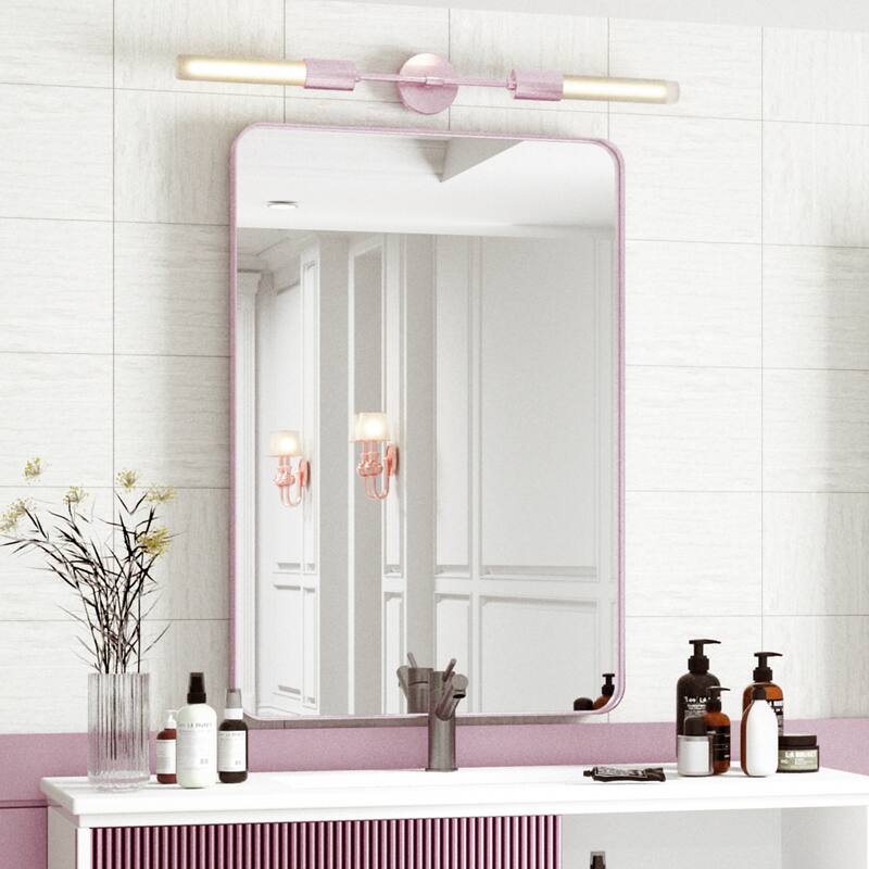 Rectangle Bathroom Mirror for Vanity Wall Mounted Vertical Horizontal Makeup Mirror