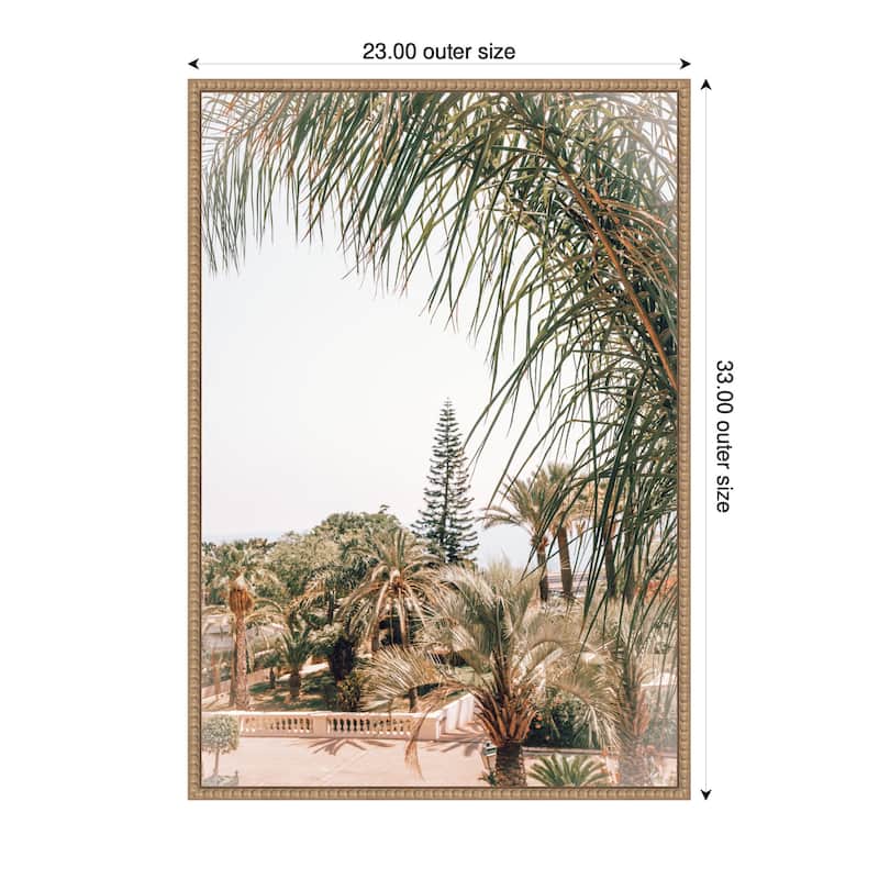Kate and Laurel Sylvie Morning Walk to the Sea Framed Canvas by Alicia Abla