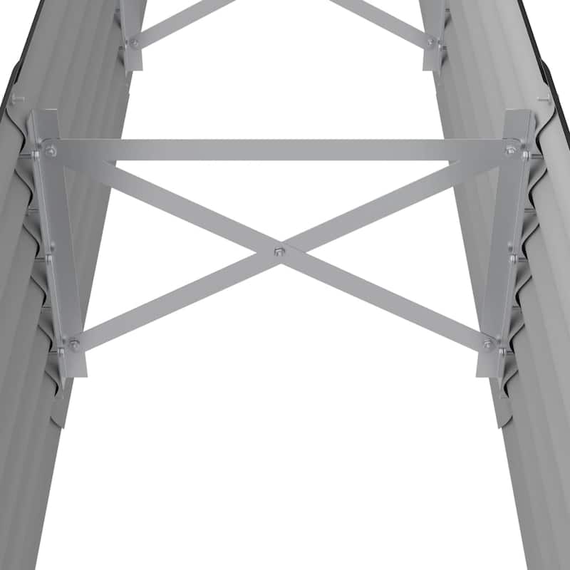 vidaXL Garden Raised Bed Patio Outdoor Raised Planter Box Powder-coated Steel