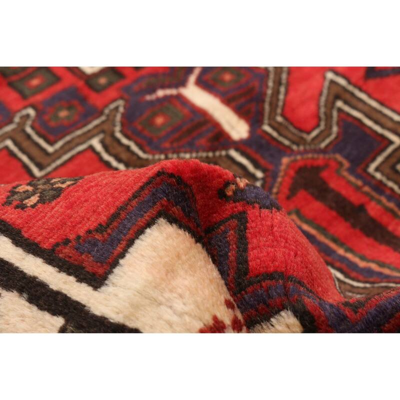 ECARPETGALLERY Hand-knotted Andelz Red Wool Rug - 3'1 x 4'9