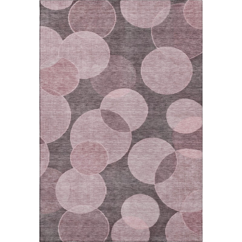 Premium Washable Super Soft Contemporary Bubbles Mayfield Rug