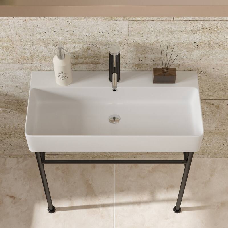 Freestanding Bathroom Vanity with Ceramic Sink