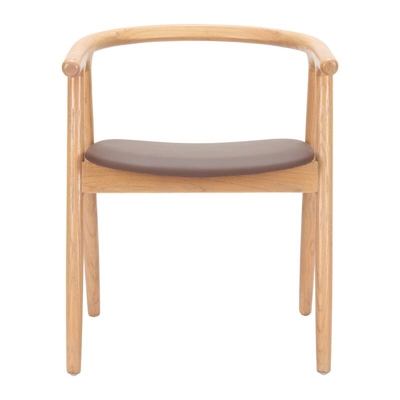 Peker Dining Chair Brown & Natural