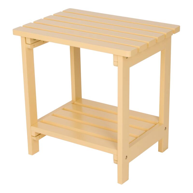 Luca 19.75" Rectangular Outdoor Patio Side Table