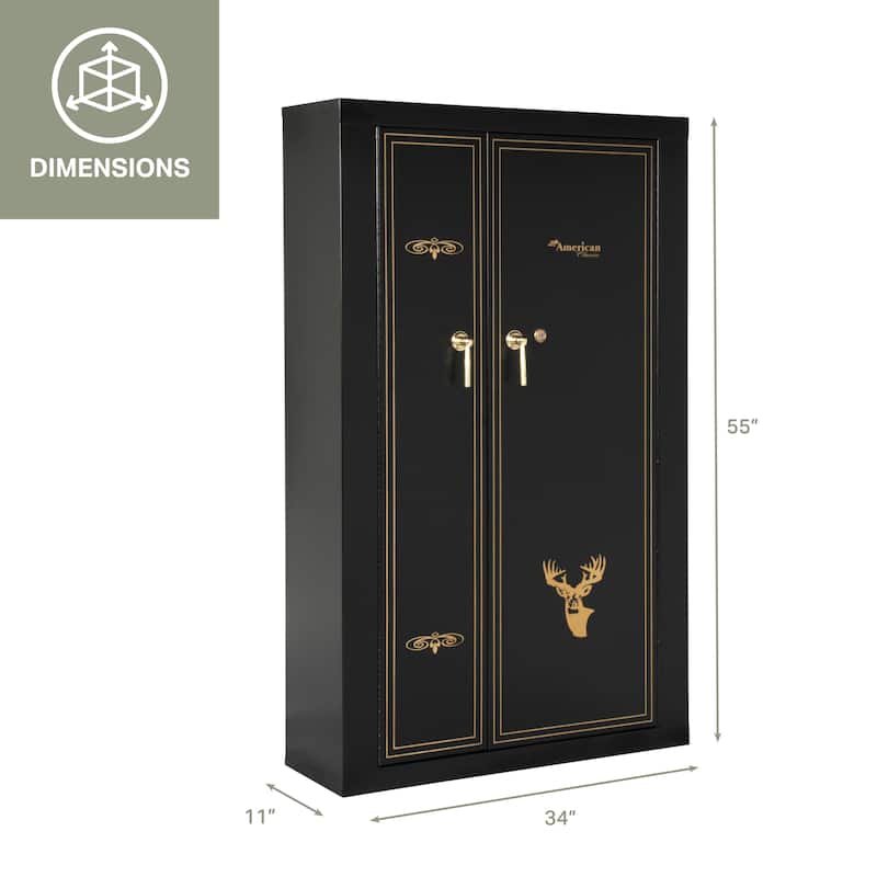 16 Gun Metal Cabinet with Storage