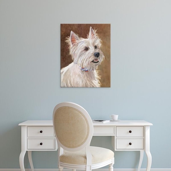 Easy Art Prints Edie Fagan's 'Mac West Highland Terrier' Premium Canvas Art