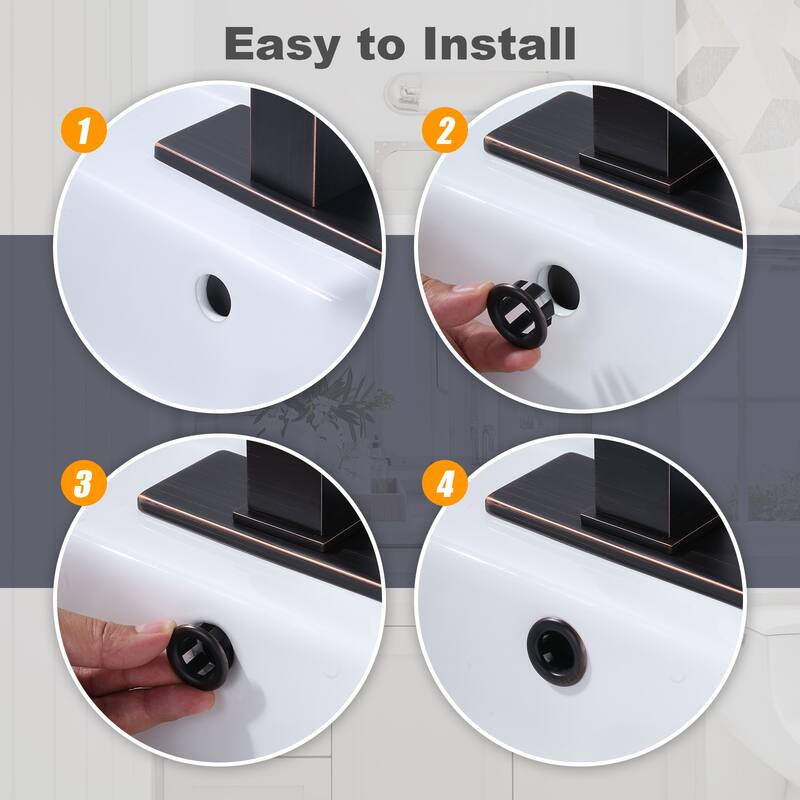 WOWOW 1.2 in. Sink Basin Trim Overflow Cover (6-Pack)