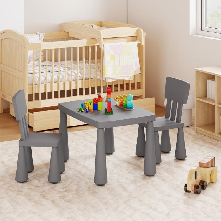 Versatile 3-Piece Children's Activity Table and Chair Set for Creative - table: 30" x 21" x 19"