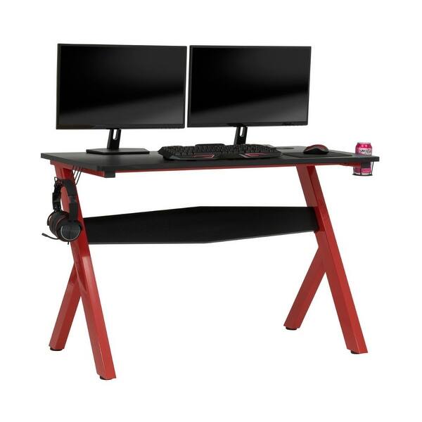 Shop Offex Gaming Overlord Pc Gamer Computer Desk With Textured