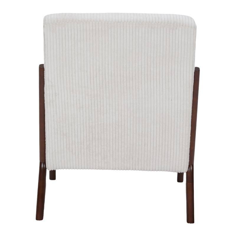 Polyester Mid-Century Armchair with Pillow & Ergonomic Support