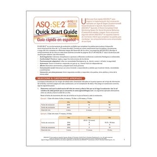 ASQ:SE-2 Quick Start Guide (Spanish) - Bed Bath & Beyond - 19995489
