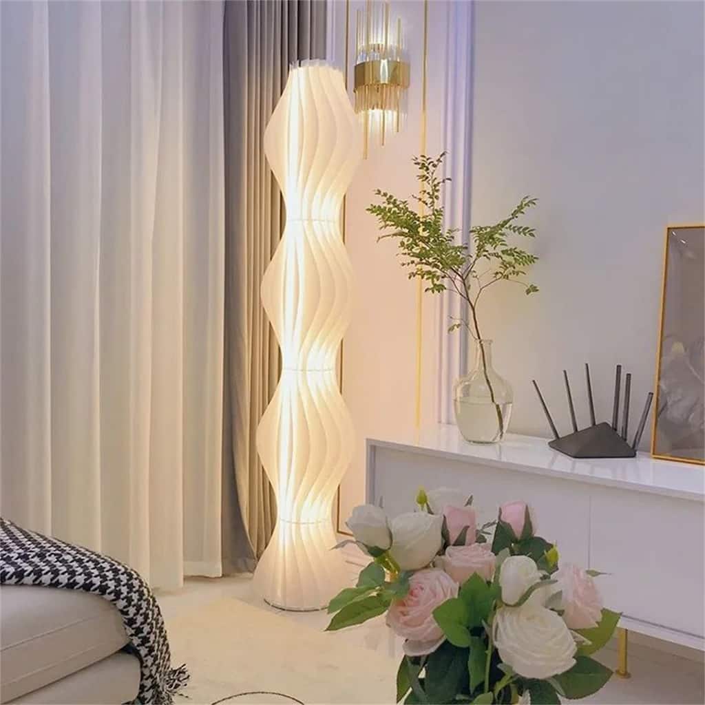 69Inch LED Column Floor Lamp with Three Color Light Adjustment