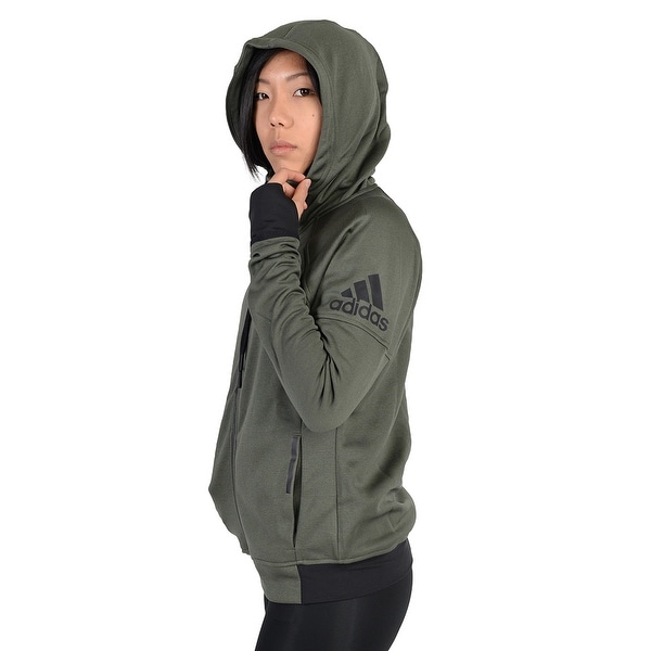 Shop Black Friday Deals on Adidas Womens Adidas Infinite Series Daybreaker  Hoodie Army Green - Army Green/Black - Overstock - 22573892
