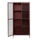 preview thumbnail 12 of 18, Rye Studio Brianne Metal & Glass 75" Display Cabinet