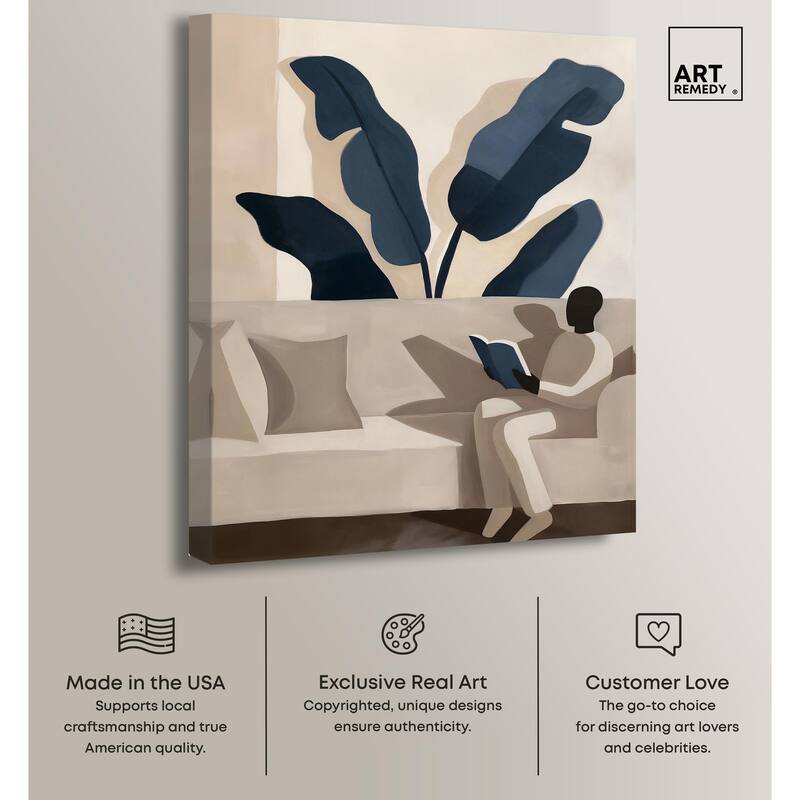 Void Reader II Canvas by Art Remedy, Gallery Wrapped