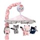 preview thumbnail 1 of 4, Lambs & Ivy Forever Friends Pink/Gray Woodland Owl/Fox Musical Baby Crib Mobile