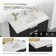 preview thumbnail 70 of 96, Santarem Single Vanity with Pure White Quartz Stone Top without Mirror