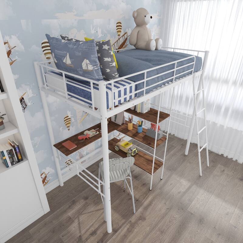 Twin Size Metal Loft Bed Twin Size Metal Loft Bed
