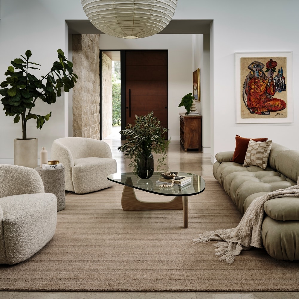 Vestry Striped Wool Area Rug