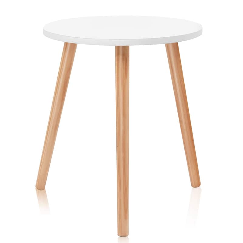 Costway Modern Round Coffee Tea Side Sofa Table Living Room Furniture
