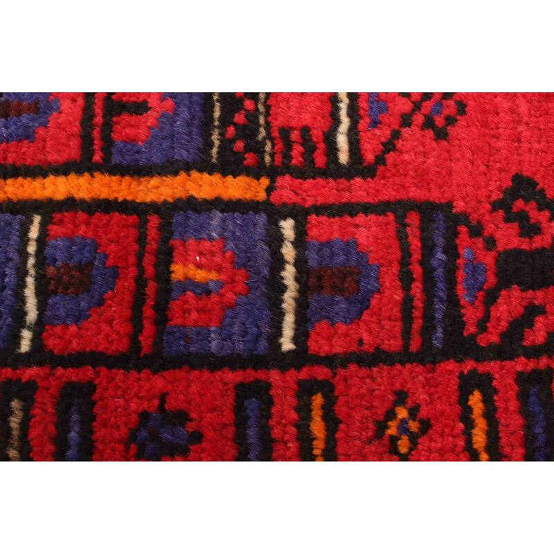 ECARPETGALLERY Hand-knotted Teimani Red Wool Rug - 2'10 x 4'5