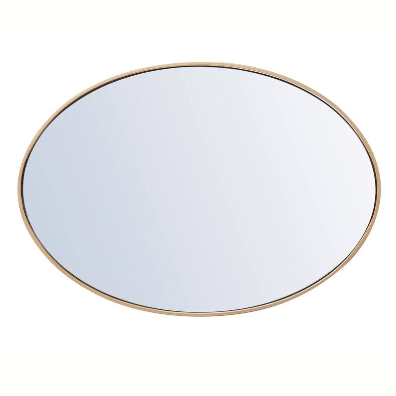 Carson Carrington Labbemala Metal Frame Oval Mirror