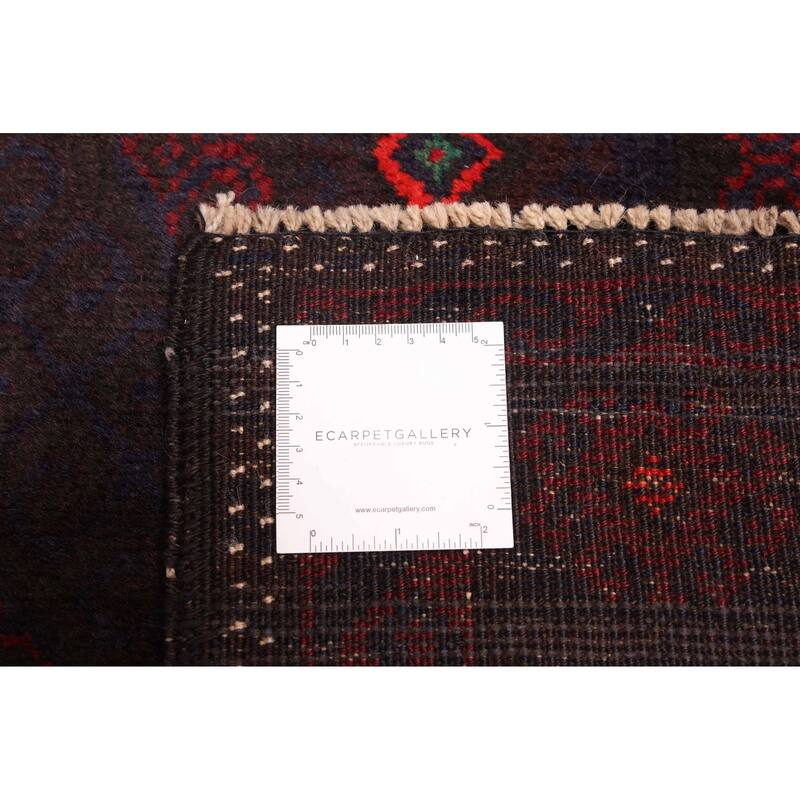 ECARPETGALLERY Hand-knotted Teimani Dark Brown Wool Rug - 3'7 x 6'4