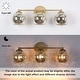 preview thumbnail 6 of 7, Modern Gold 3-Light Linear Bathroom Vanity Lights with Mercury Glass - 21" L x 6.8" W x 8" H