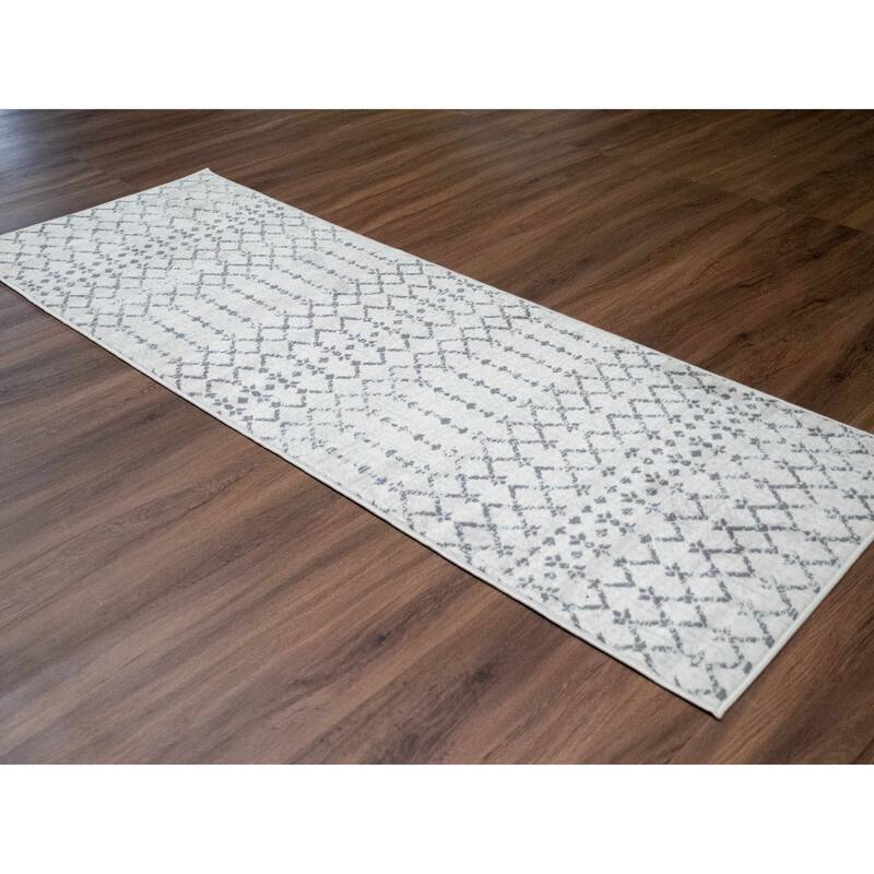 Tigris Texcoco Moroccan Trellis Geometric Farmhouse Area Rug
